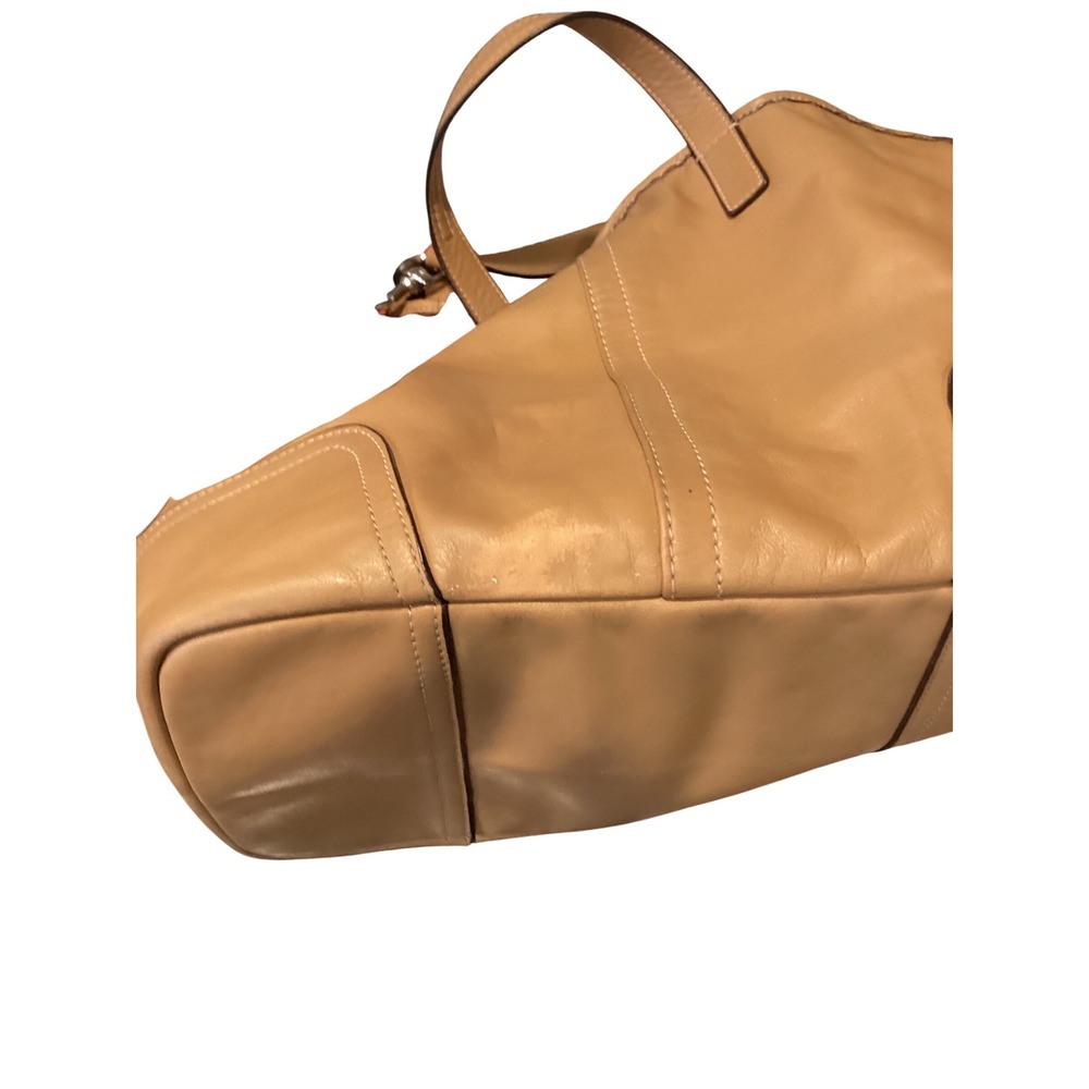 Coach Hadley Tan Leather Bag Coral Interior A1461 F22723 - Picture 9 of 9